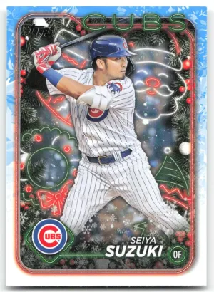Seiya Suzuki 2024 Topps Holiday Chicago Cubs
