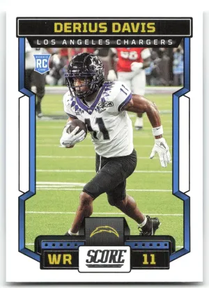 Derius Davis Rookie 2023 Score Los Angeles Chargers