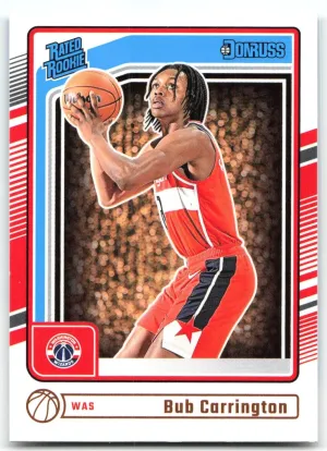 Bub Carrington RC 2024-25 Donruss Washington Wizards