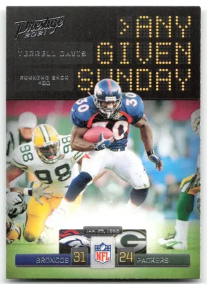 Terrell Davis 2021 Panini Prestige Any Given Sunday Denver Broncos