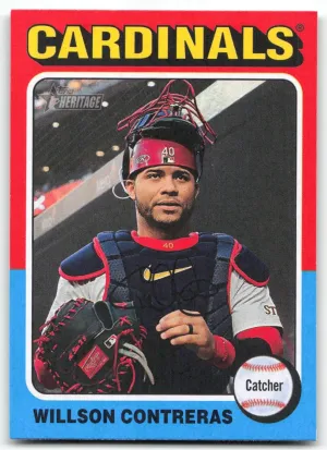 Willson Contreras 2024 Topps Heritage Cardinals