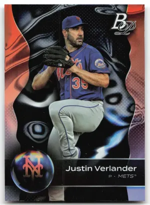 Justin Verlander 2023 Bowman Platinum New York Mets