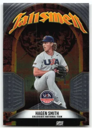 Hagen Smith 2026 Panini Stars & Stripes Prizm USA Baseball Talisman