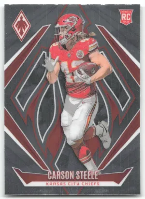 Carson Steele Rookie 2024 Panini Phoenix Kansas City Chiefs