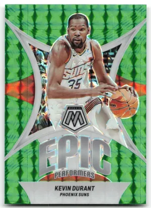 Kevin Durant 2023-24 Panini Mosaic Epic Performers Mosaic Green Phoenix Suns