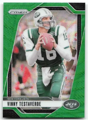 Vinny Testaverde 2024 Panini Prizm Green Wave Jets
