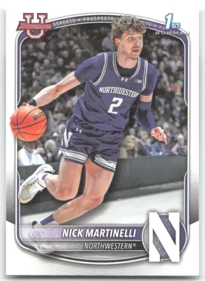 Nick Martinelli 2025-26 Bowman Prospects Northwestern Wildcats