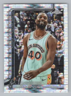 Harrison Barnes 2025-26 Topps Chrome Pulsar Refractor San Antonio Spurs