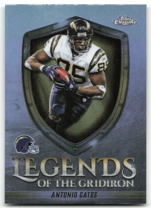Antonio Gates 2025 Topps Chrome Legends of the Gridiron Refractor Chargers