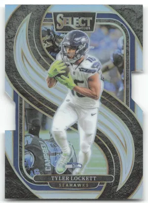 Tyler Lockett 2024 Panini Select Silver Prizm Die Cut Seahawks