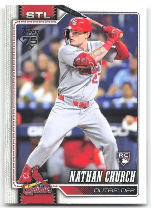Nathan Church Rookie 2026 Topps St. Louis Cardinals
