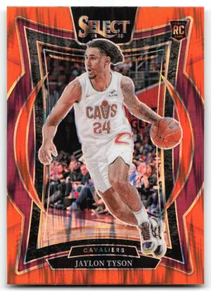 Jaylon Tyson RC 2024-25 Panini Select Orange Flash Prizm Cleveland Cavaliers