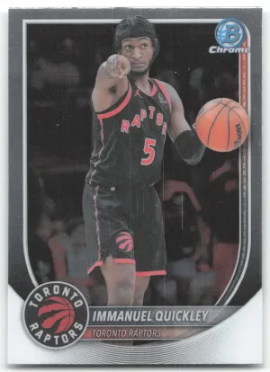 Immanuel Quickley 2025-26 Bowman Chrome Toronto Raptors