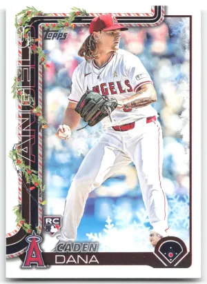 Caden Dana Rookie 2025 Topps Holiday Los Angeles Angels