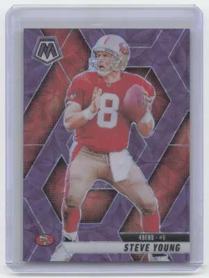 Steve Young 2025 Panini Mosaic Purple Scope San Francisco 49ers
