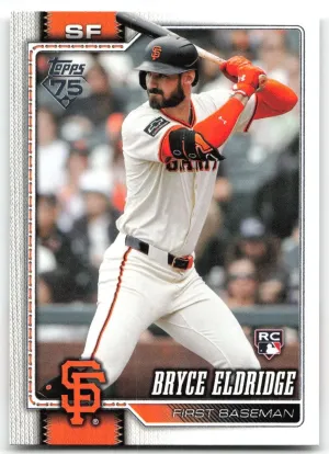 Bryce Eldridge Rookie 2026 Topps San Francisco Giants