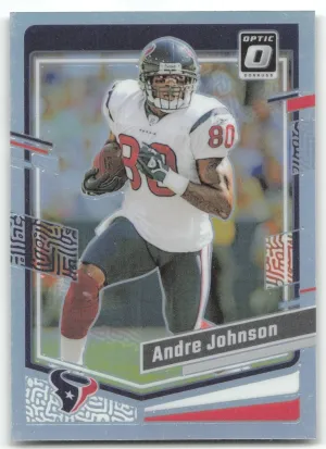 Andre Johnson 2023 Donruss Optic Holo Houston Texans
