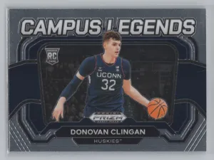 Donovan Clingan Rookie 2024 Panini Prizm Draft Picks Campus Legends Connecticut