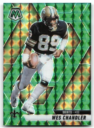 Wes Chandler 2025 Panini Mosaic Mosaic Green New Orleans Saints