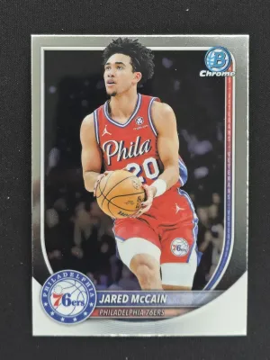 Jared McCain 2025-26 Bowman Chrome Philadelphia 76ers
