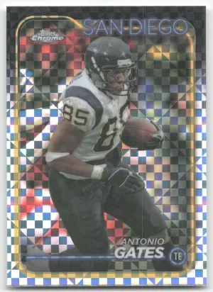 Antonio Gates 2024 Topps Chrome X-Fractor San Diego Chargers