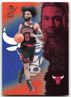 Coby White 2025-26 Topps Signature Class Blue & Orange Chicago Bulls