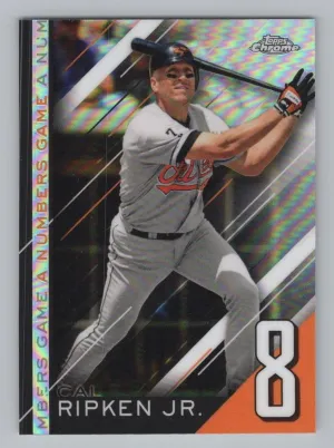 Cal Ripken Jr. 2020 Topps Chrome Update A Numbers Game Baltimore Orioles