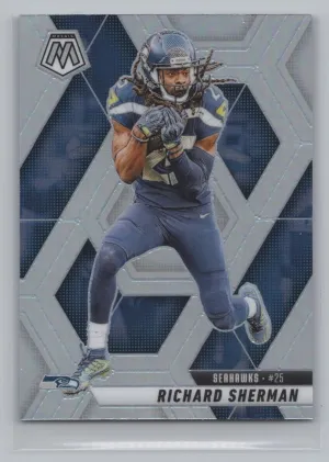 Richard Sherman 2025 Panini Mosaic Silver Seattle Seahawks