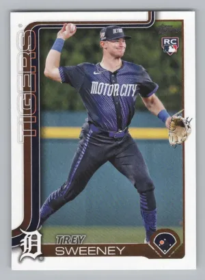 Trey Sweeney Rookie 2025 Topps Detroit Tigers