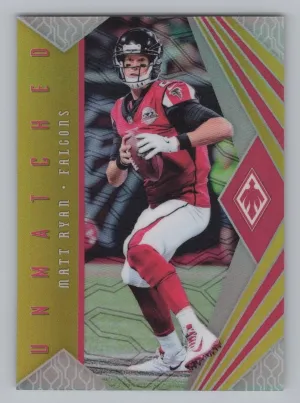 Matt Ryan 2018 Panini Phoenix Unmatched Yellow #/25 Atlanta Falcons
