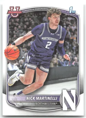 Nick Martinelli 2025-26 Bowman Prospects Northwestern Wildcats