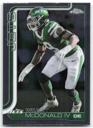 Will McDonald IV 2025 Topps Chrome New York Jets