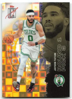 Jayson Tatum 2025-26 Topps Signature Class Gold Pandora Refractor Boston Celtics