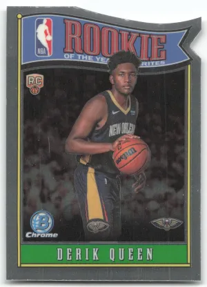Derik Queen 2025-26 Bowman Rookie of the Year Favorites Pelicans