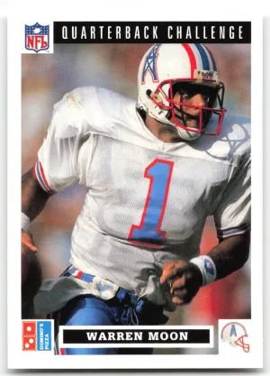 Warren Moon 1991 Upper Deck Domino's The Quarterbacks Houston Oilers