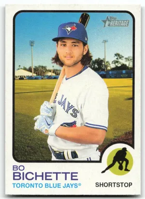 Bo Bichette 2022 Topps Heritage Toronto Blue Jays
