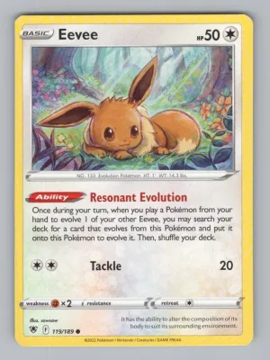 Eevee 119/189 Common Astral Radiance Pokemon NM