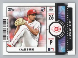 Chase Burns Rookie 2026 Topps Big Ticket Players Cincinnati Reds