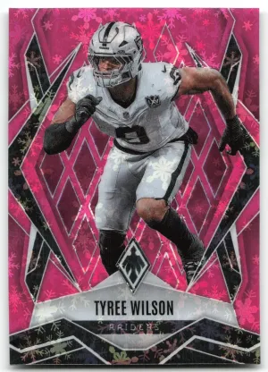 Tyree Wilson 2025 Panini Phoenix Pink Winter Prizm #/299 Raiders