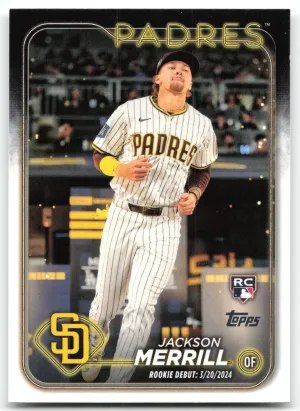 Jackson Merrill 2024 Topps Update San Diego Padres