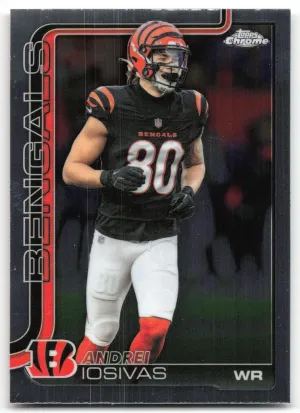 Andrei Iosivas 2025 Topps Chrome Cincinnati Bengals