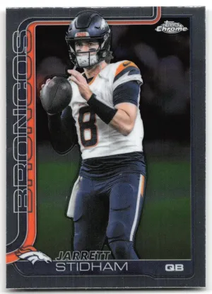 Jarrett Stidham 2025 Topps Chrome Denver Broncos