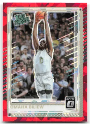 Omaha Biliew 2025-26 Donruss Optic Red Cracked Ice Wake Forest Demon Deacons