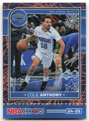 Cole Anthony 2024-25 Hoops Haunted Hoops Holo Webs Orlando Magic