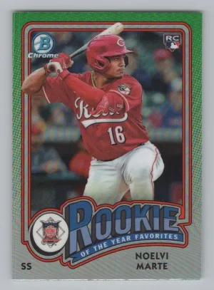 Noelvi Marte 2024 Bowman Rookie of the Year Favorites Cincinnati Reds