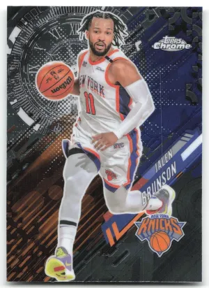 Jalen Brunson 2025-26 Topps Chrome Go Time Knicks