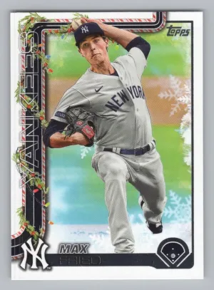 Max Fried Cookie Back 2025 Topps Holiday New York Yankees