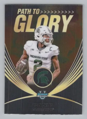 Aidan Chiles 2025 Bowman University Chrome Path to Glory Michigan State Spartans