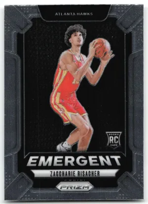 Zaccharie Risacher 2024-25 Panini Prizm Emergent Hawks