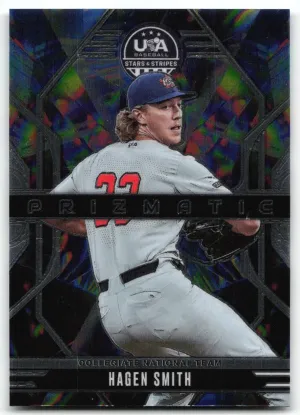 Hagen Smith 2026 Panini Stars & Stripes Prizm USA Baseball Prizmatic